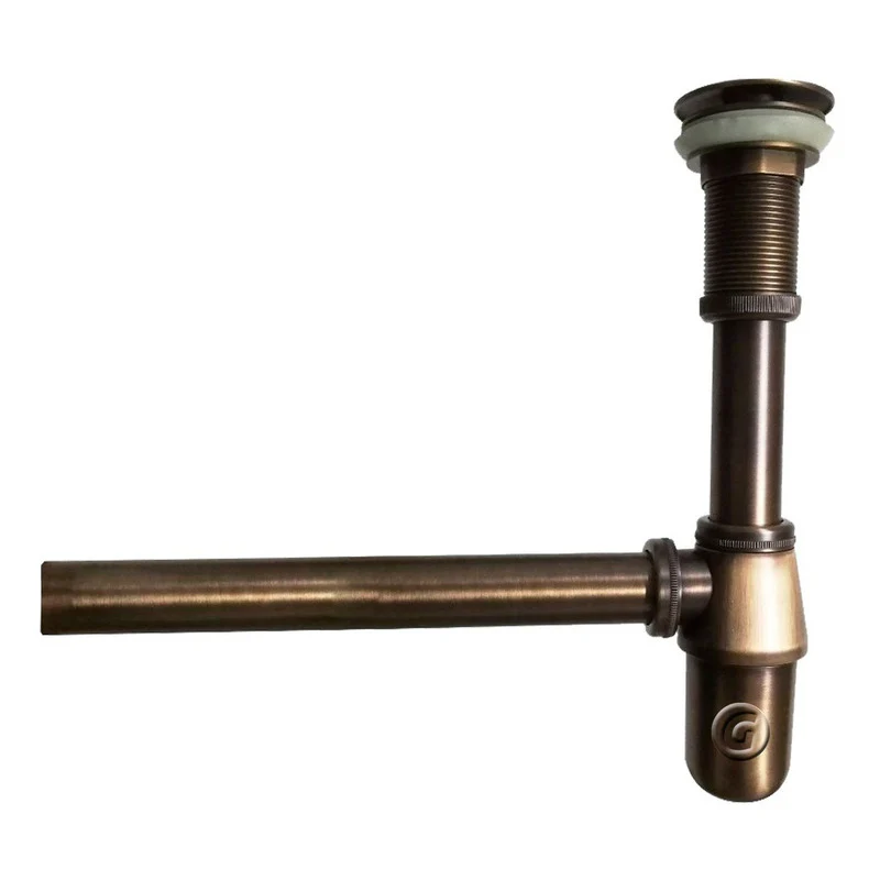 Sifón + Desagüe Vintage Para Lavamanos Bronce Antiguo