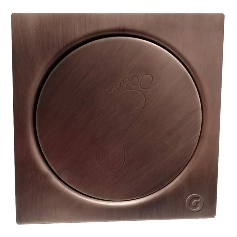 Desague Tipo Push Para Piso Cobre Antiguo - Image 2