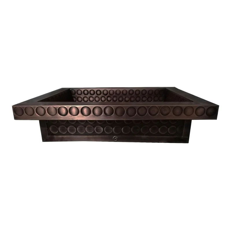Lavamanos Rectangular Vintage Cobre Antiguo 50cm X 40cm - Image 2