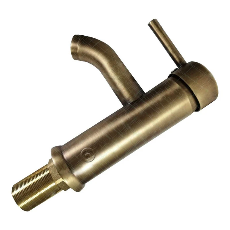 Griferia Tubular Baja Cuello Curvo Monocontrol Bronceantiguo - Image 4