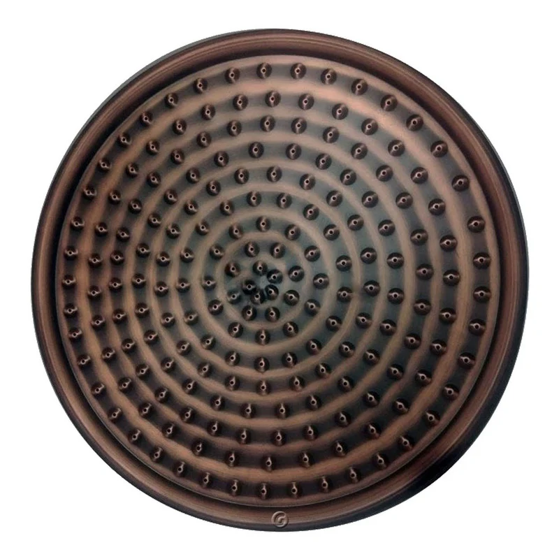 Ducha Circular30cm Con Tubo A Pared Con Registro Cobre Antig - Image 3