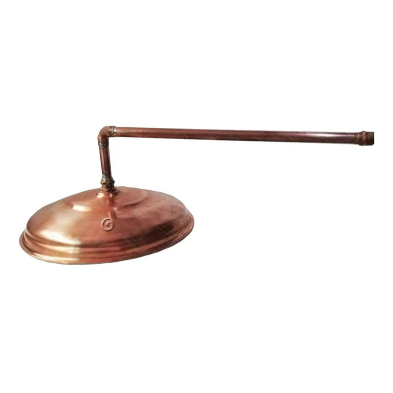 Ducha En Cobre 20cm Con Tubo De 40 Cm