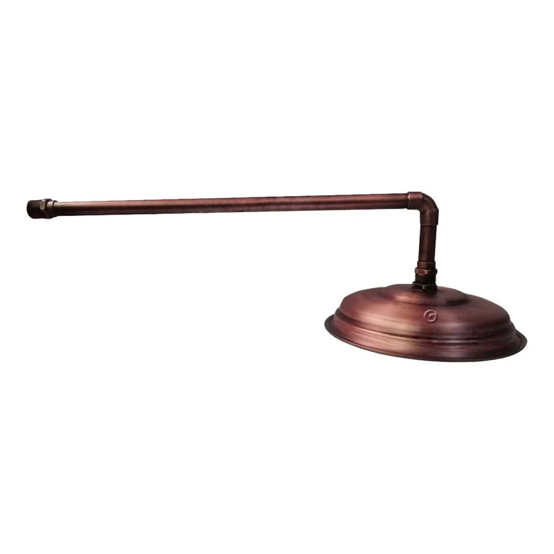 Ducha Vintage 20cm Cobre Antiguo Con Tubo 40cm - Image 2