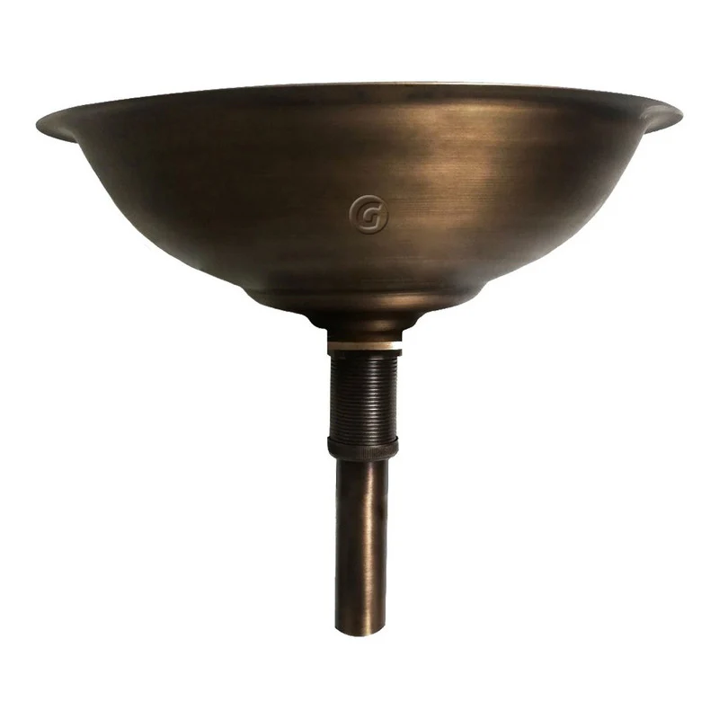 Lavamanos Vintage 40cm Bronce Antiguo + Desagüe
