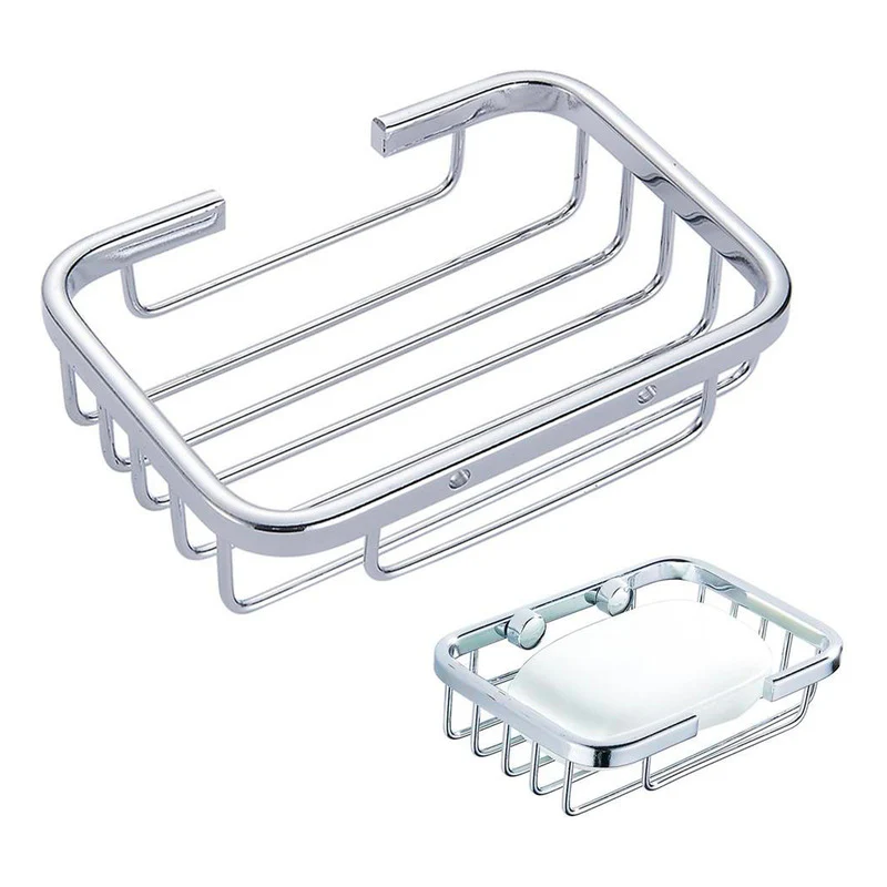 Jabonera Para Baño Canastilla Pequeña Cromada - Image 2