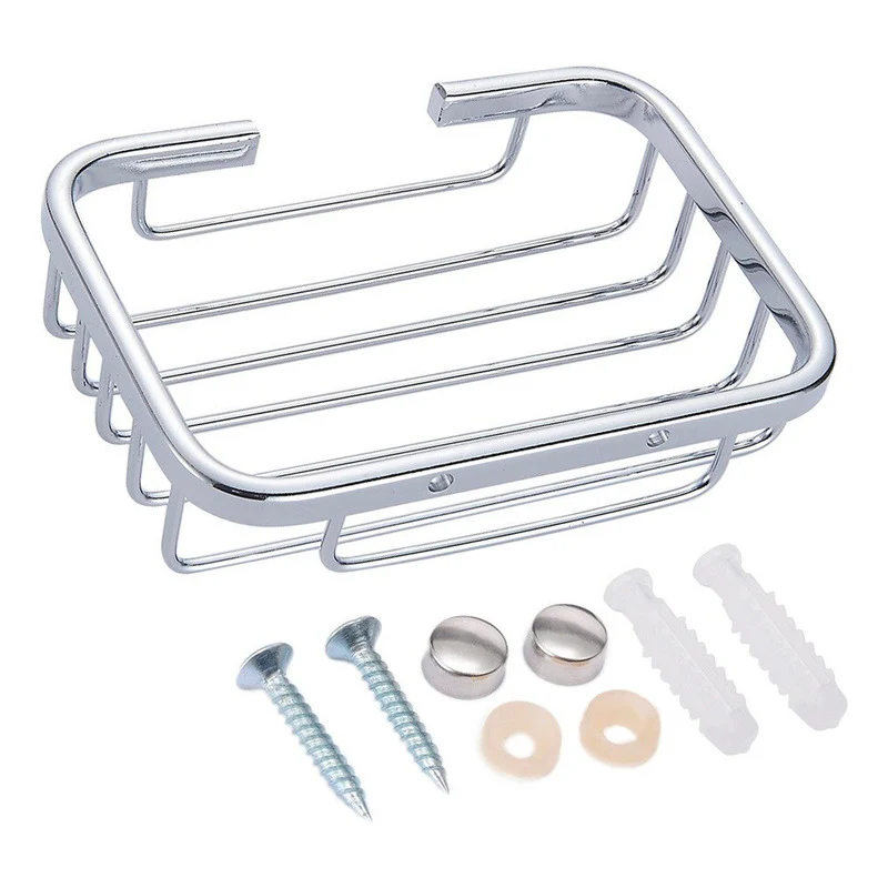 Jabonera Para Baño Canastilla Pequeña Cromada - Image 3