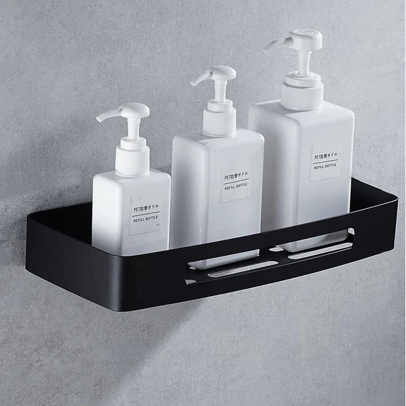 Repisa Para Baño Rectangular Negra - Image 3