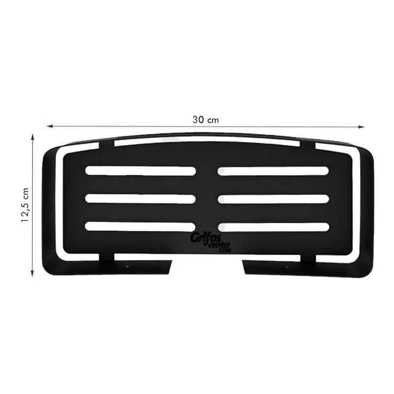 Repisa Para Baño Rectangular Negra - Image 6