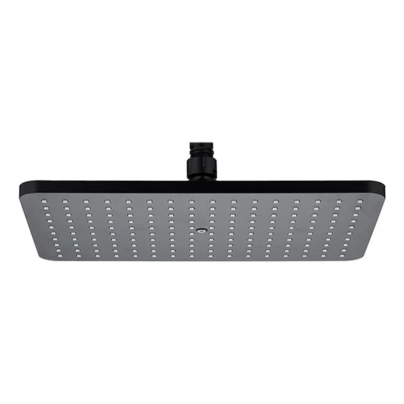 Ducha Regadera Rectangular 19*29cm Negro Mate
