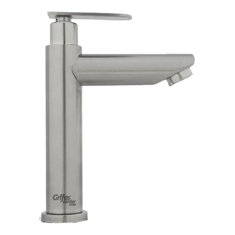 Grifería Lavamanos Agua Fría Baja Satin Cylinder