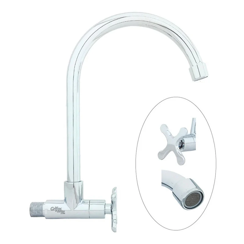 Grifería Lavaplatos De Pared Agua Fría De Pared Trébol - Image 3