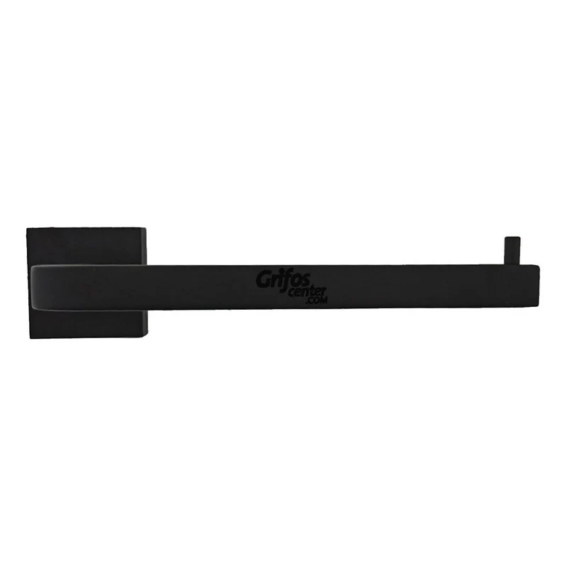 Toallero Para Baño Corto Base Cuadrada Negro