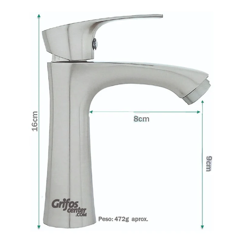 Grifería Lavamanos Agua Fría Baja Cifra Satin - Image 3