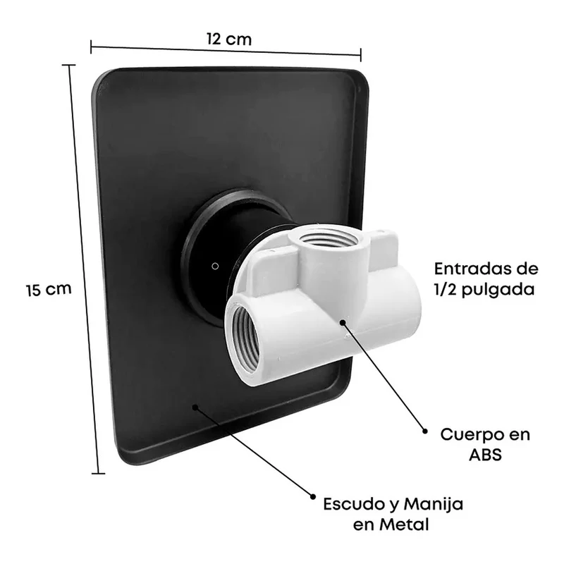 Monocontrol Ducha Mezclador Manija Plana - Image 3