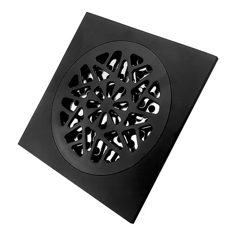 Rejilla De Piso Cuadrada Negra Antirretorno Rynn Vintage - Image 2