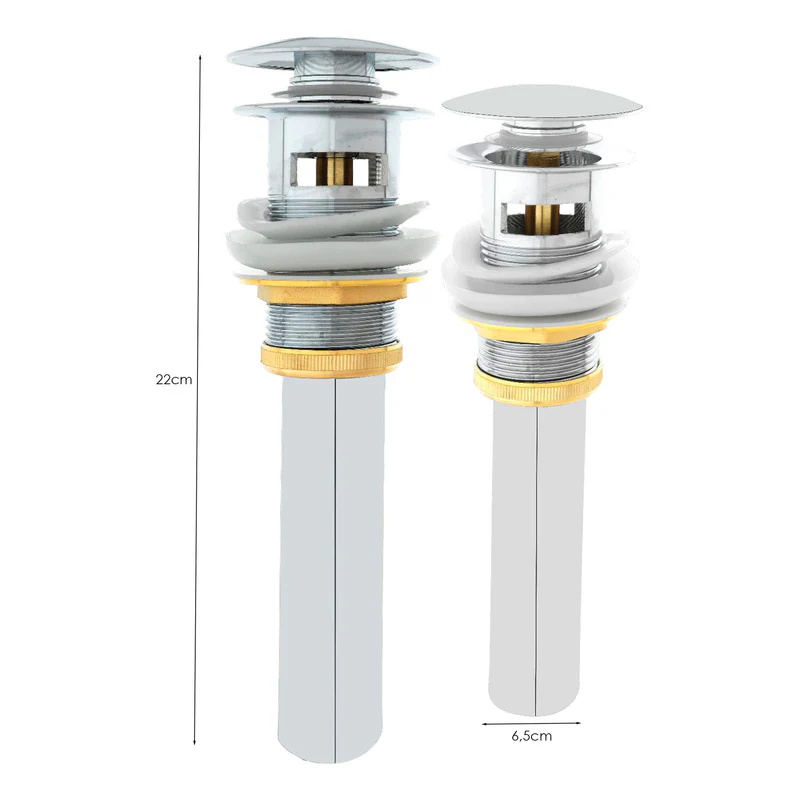 Desagüe De Push Con Rebose Hongo Zamak - Image 2