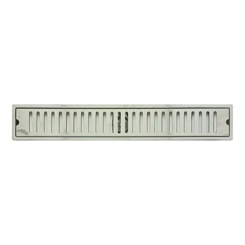 Rejilla De Piso Rectangular 80cm En Acero 304