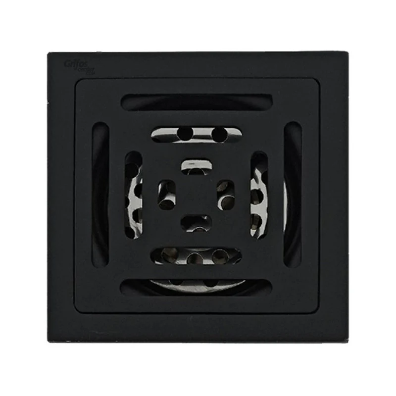 Rejilla De Piso Cuadrada 10x10cm Brick Black