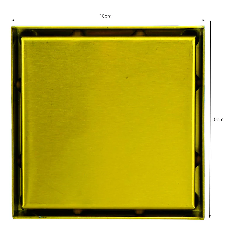 Rejilla De Piso Cuadrada 10x10cm Muisca Oro Vintage - Image 2