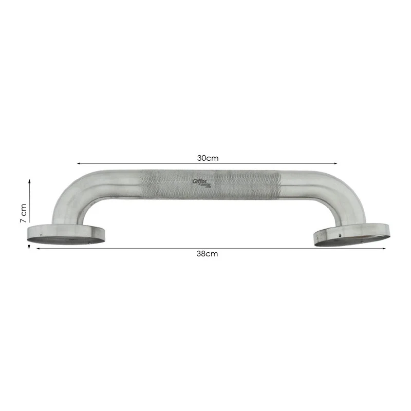 Barra De Seguridad Institucional En Acero 304 Grafilada 30cm - Image 3