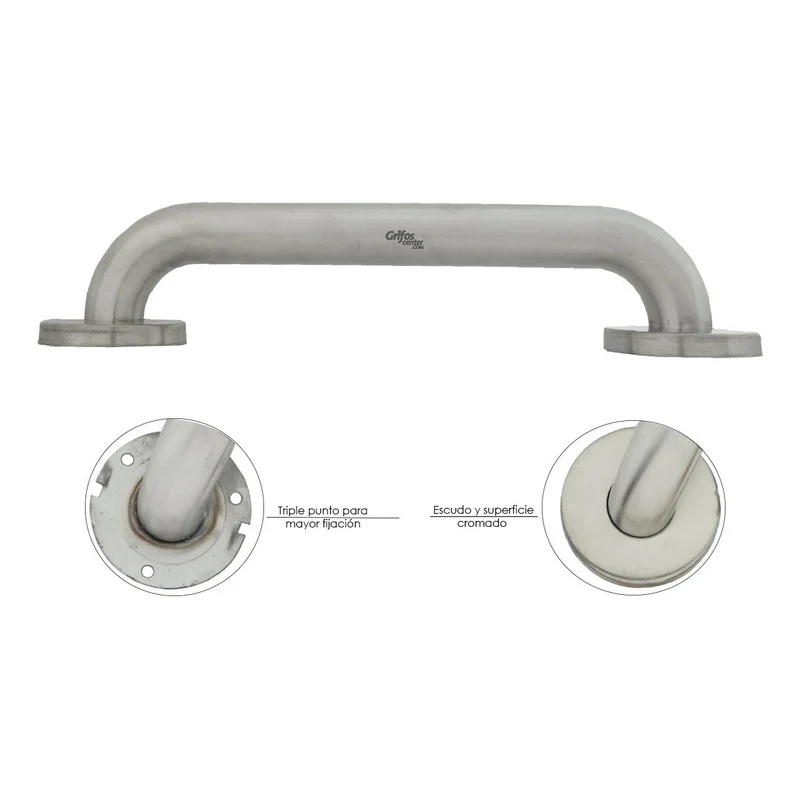Barra De Seguridad Institucional En Acero 304 Satin 30cm - Image 3