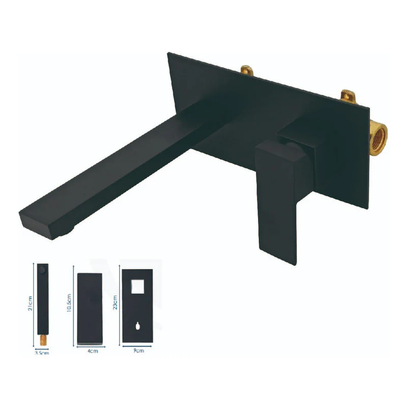 Griferia De Pared Para Lavamanos, Cobre Inverso Semi Mate - Image 2