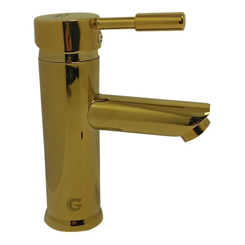 Mezclador Lavamanos Dorado Antiguo Bajo
