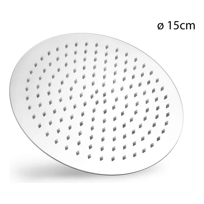 Regadera Cromada De 6 Pulgadas Con Tubo - Image 2