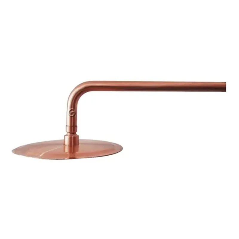 Ducha Cobre Slim 20cm Acabado Cobre Incluye Tubo 40cm