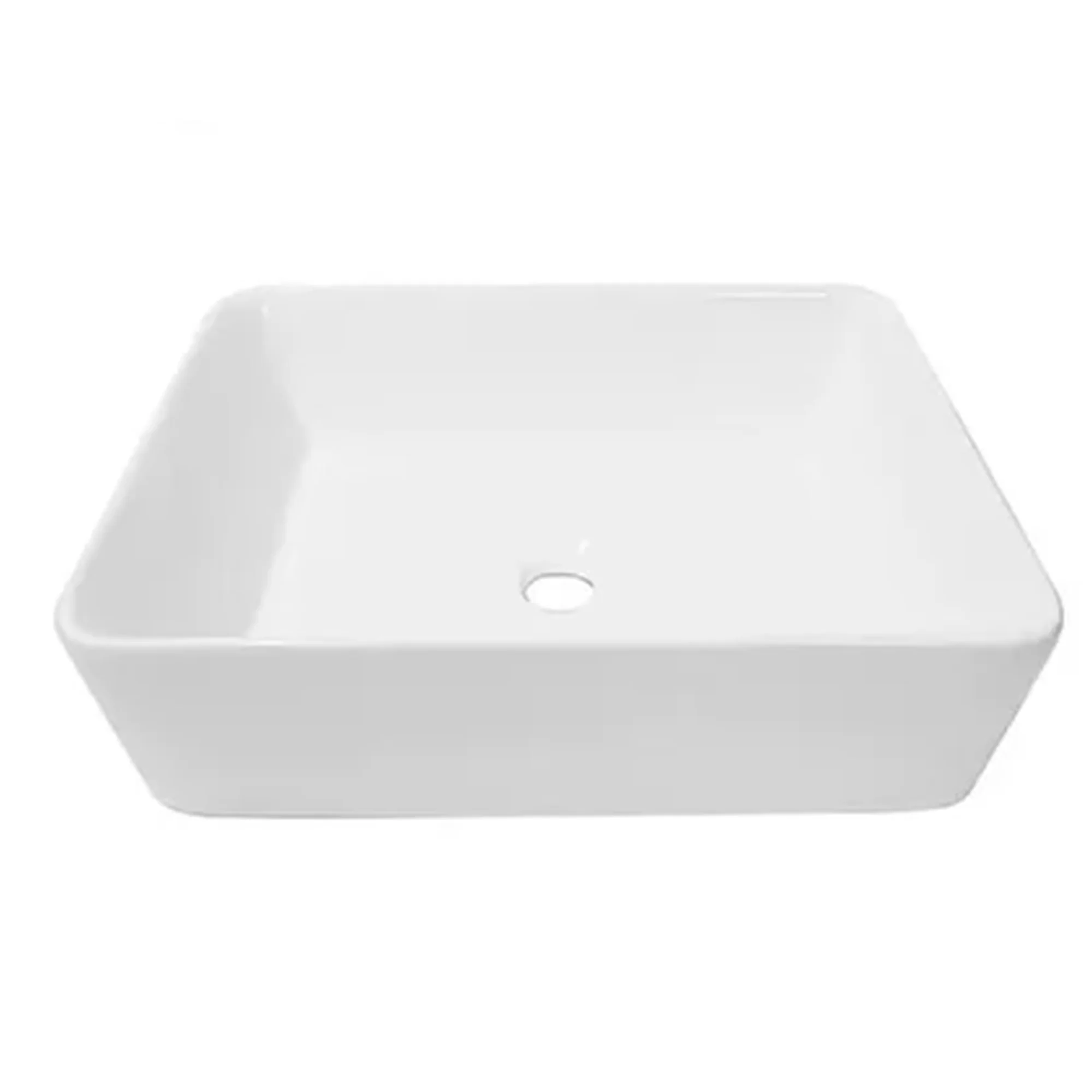 Lavamanos Rectangular De Sobreponer Blanco Porcelana - Image 2