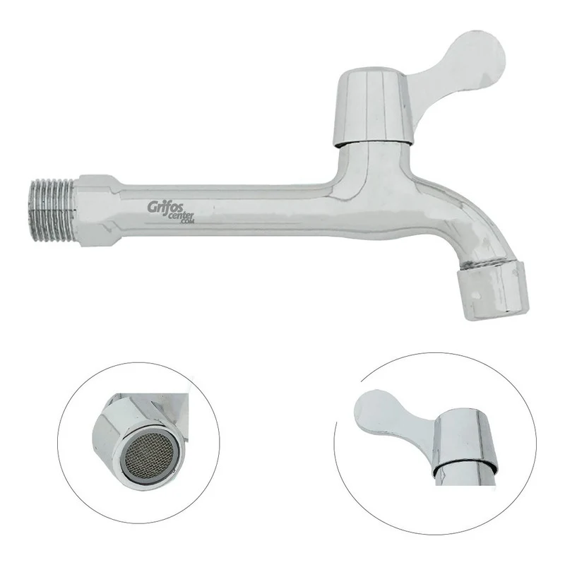 Grifería De Pared Agua Fría Grande Zamak - Image 2