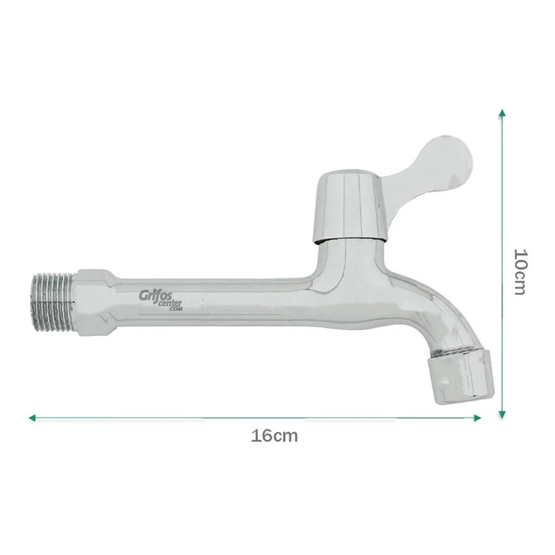 Grifería De Pared Agua Fría Grande Zamak - Image 3