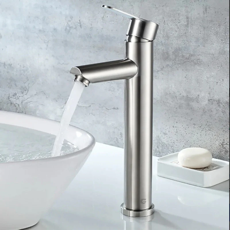 Griferia Monocontrol Lavamanos Alta En Acero Inox.304 - Image 3