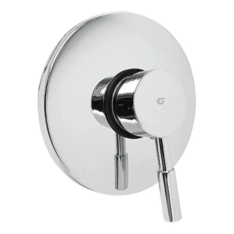 Griferia Monocontrol Ducha Redonda Cromada Modern