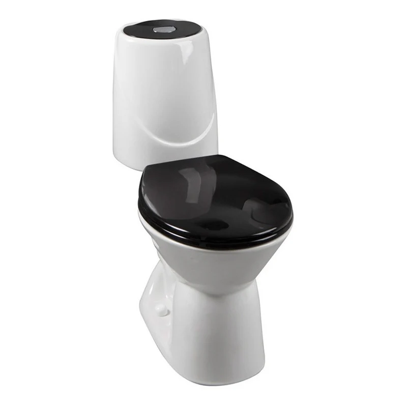 Kit Asiento Sanitario Negro + Tapa Happy - Image 4