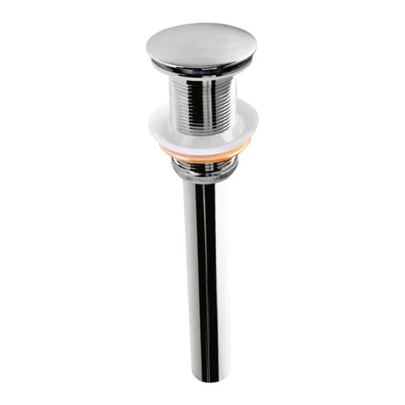Desagüe De Push 20cm Sin Rebose Cromado