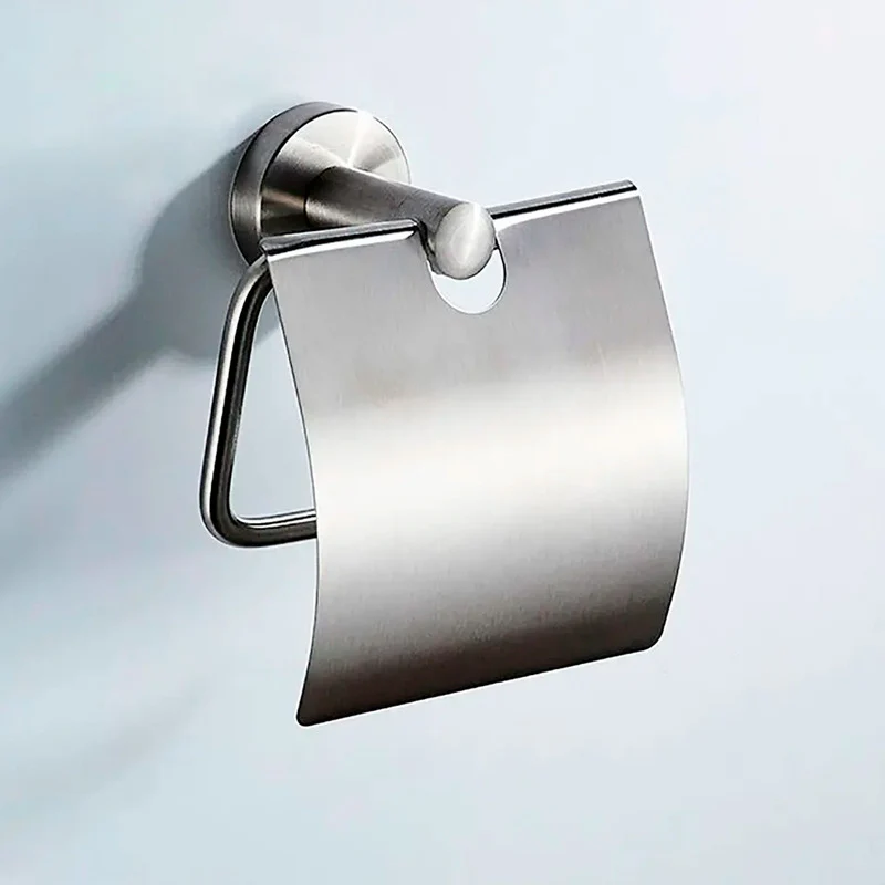 Porta Rollo Para Baño Metálico Satinado - Image 3