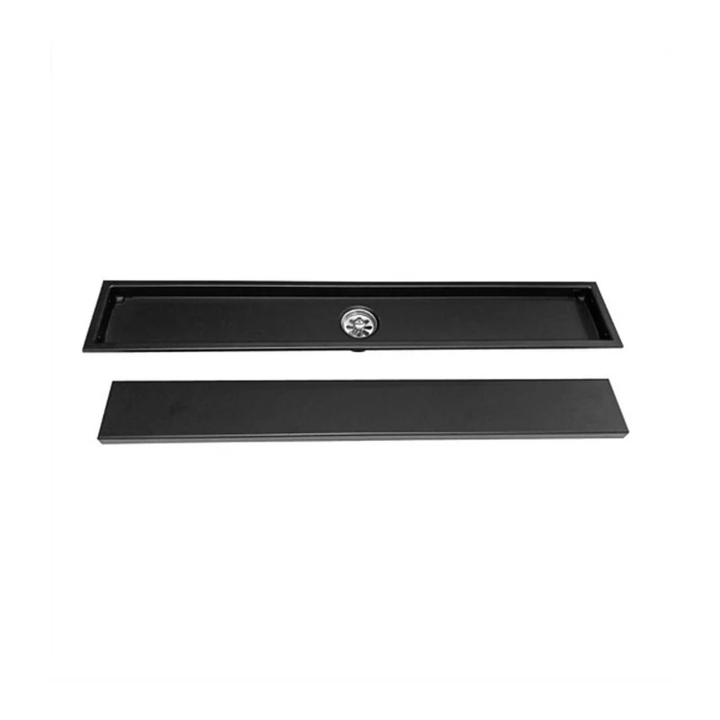 Rejilla Piso Rectangular Invisible De 60cm X 10cm Negro Mate - Image 3