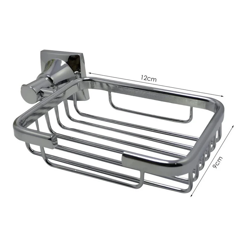 Jabonera Para Baño Pesada Cromada - Image 2