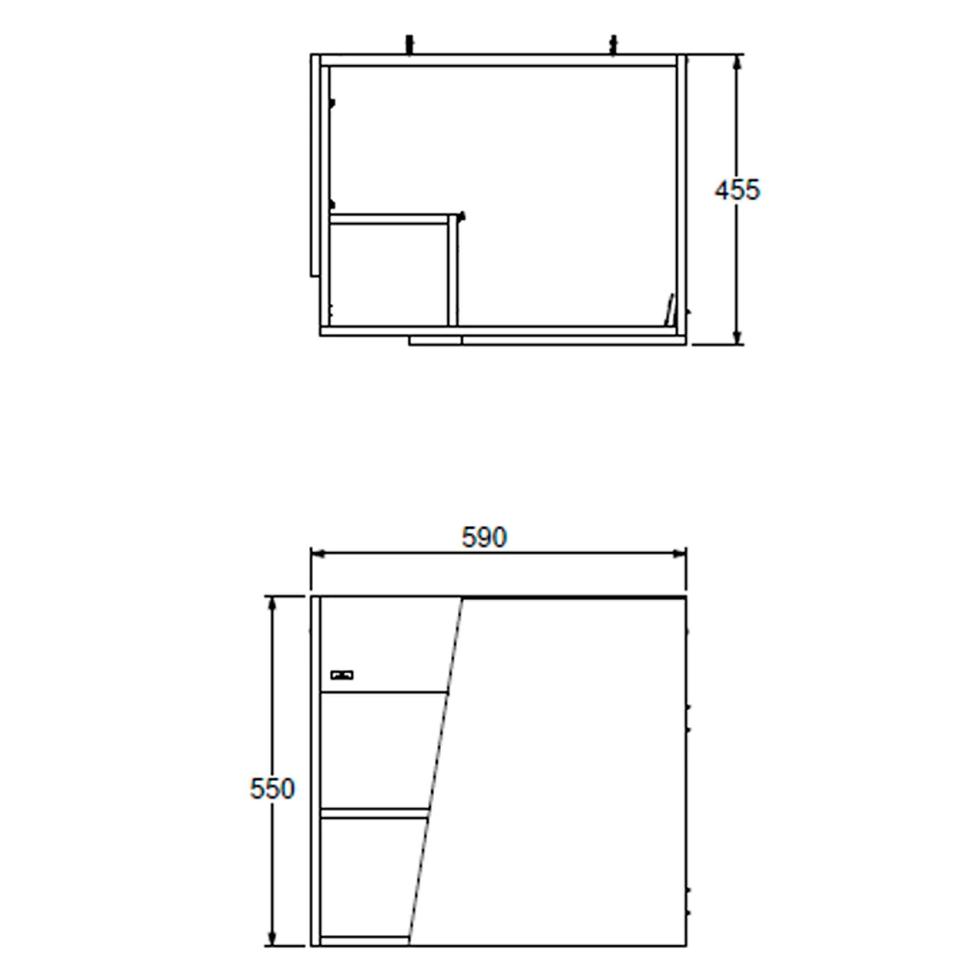 Mueble de Baño 60cm Blanco Iguazu - Image 3