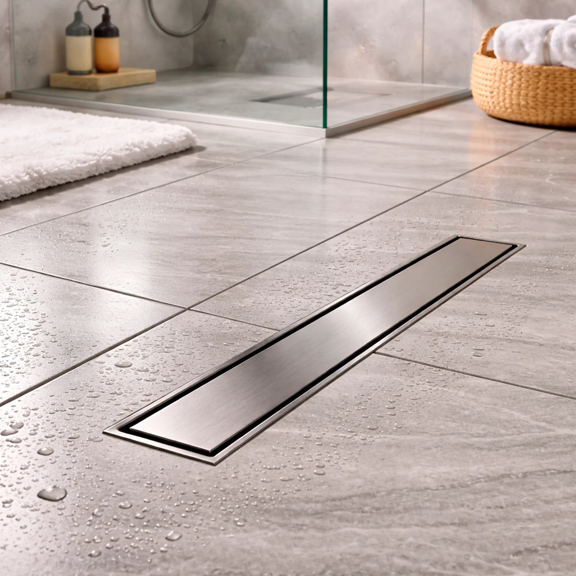 Rejilla de Piso Cuadrada 30*10cm Gris Invisible - Image 3