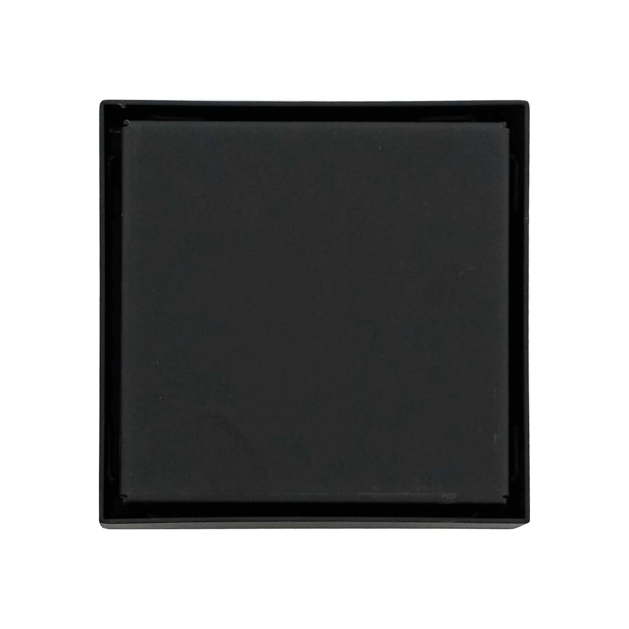 Rejilla de Piso Cuadrada 10cm Negro Mate Invisible
