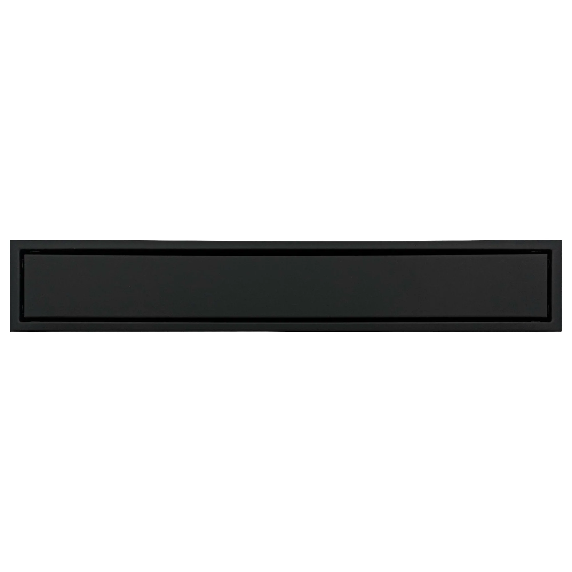 Rejilla de Piso Cuadrada 80*10cm Negro Mate Invisible