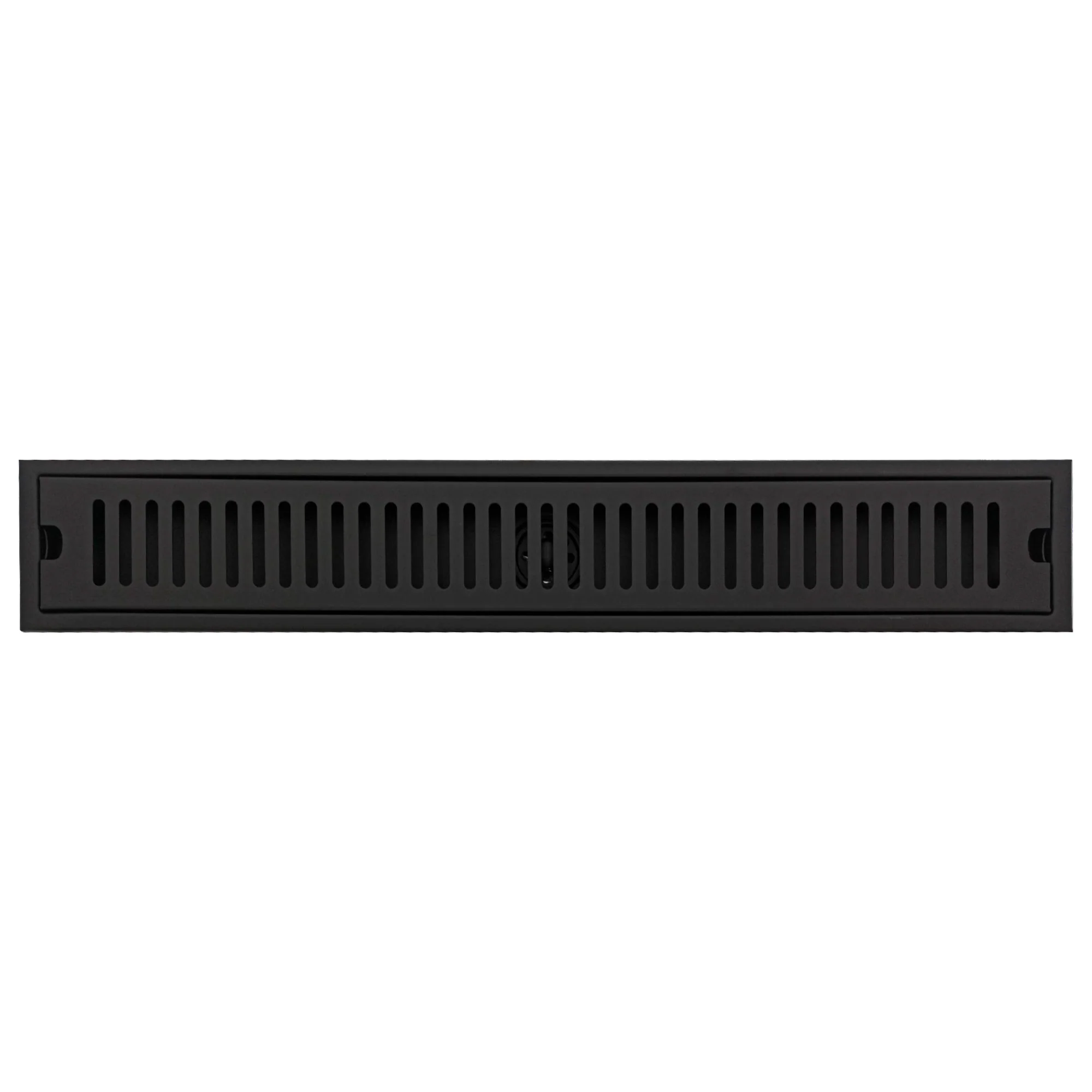 Rejilla de Piso Cuadrada 60*10cm Ranurada Negro Mate