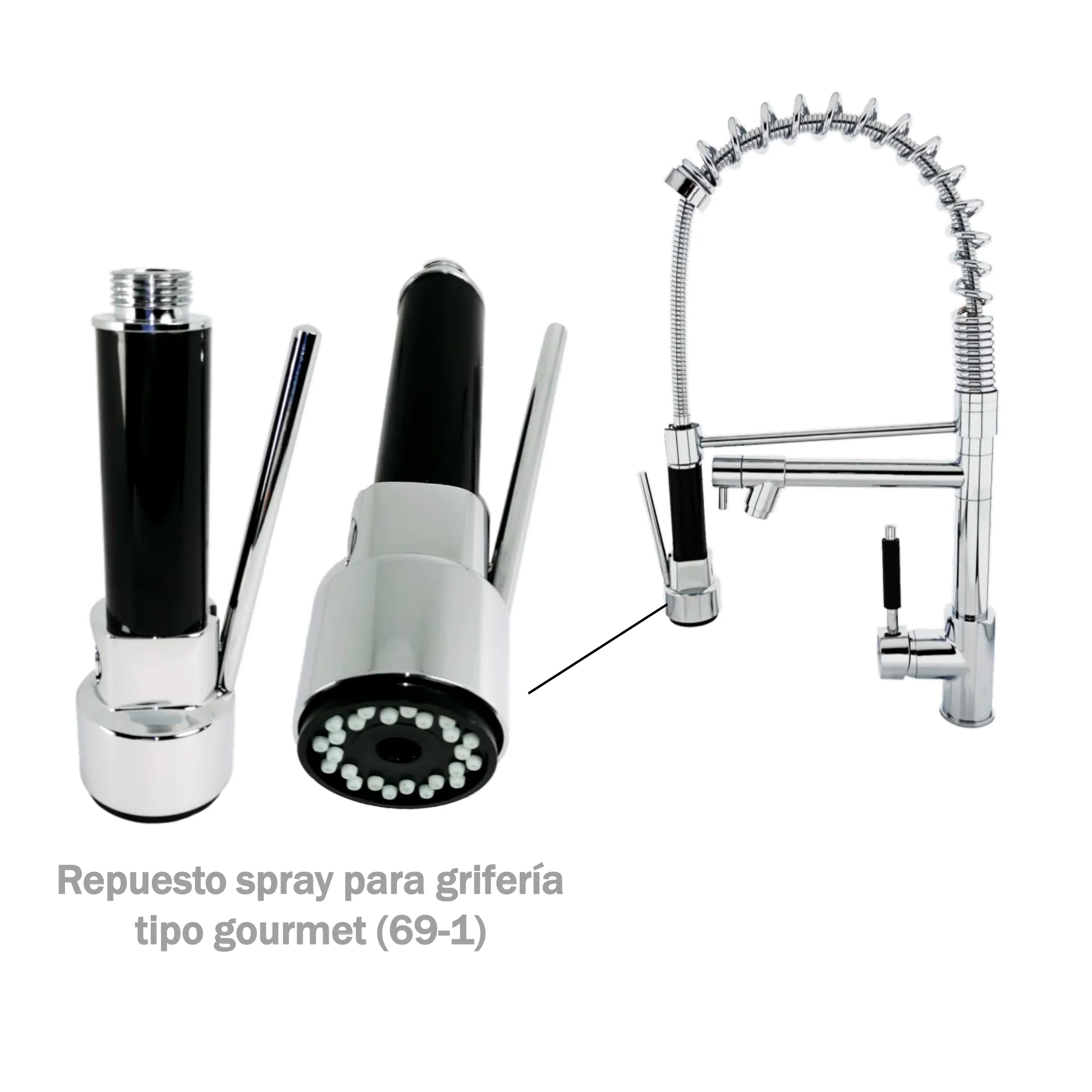 Repuesto Spray para Griferia Gourmet Cromada - Image 3