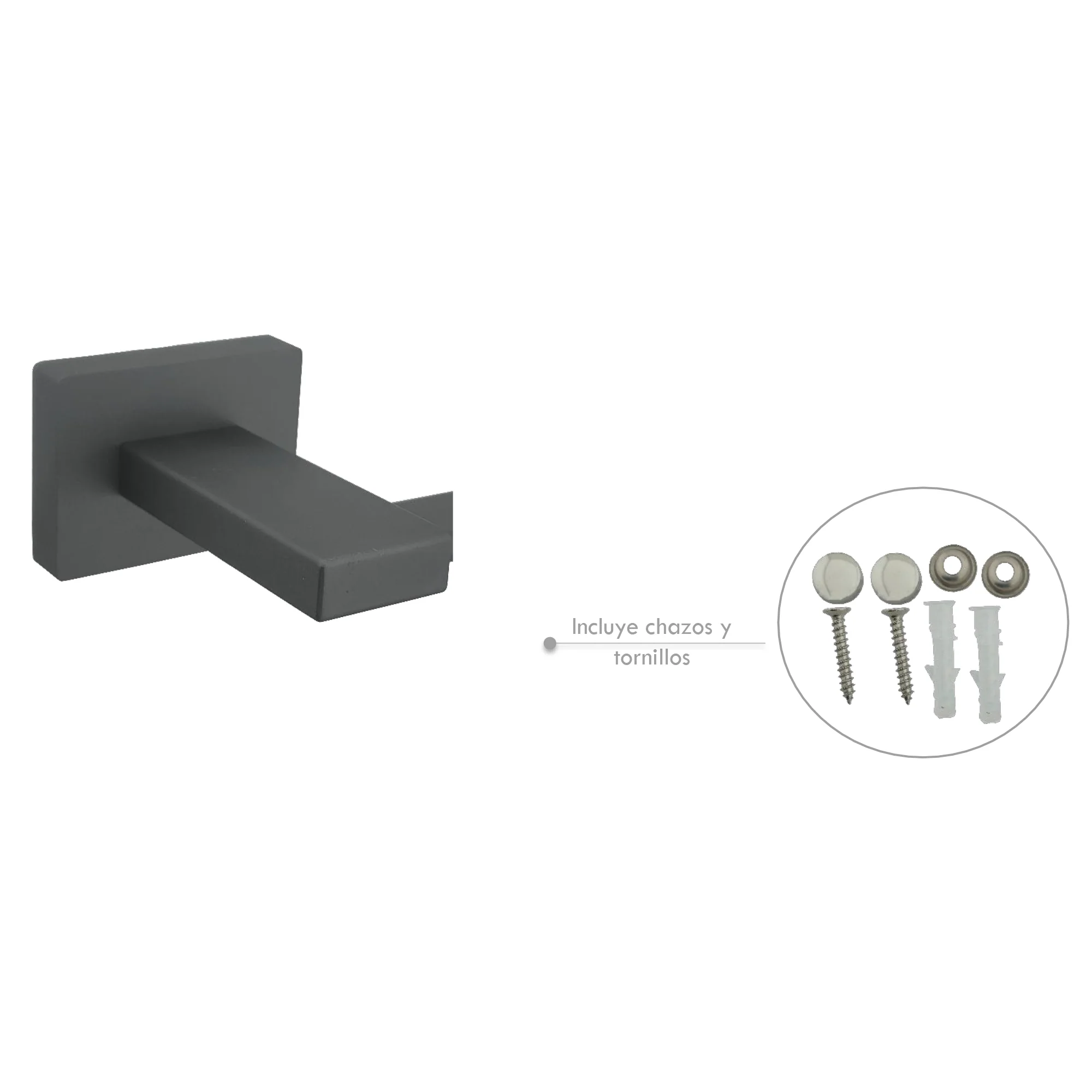 Toallero Barra para Baño en Aluminio Gris Gray - Image 2